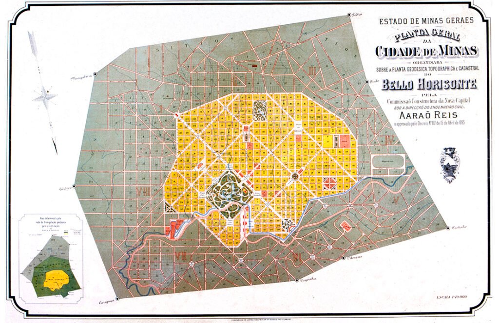 Mapa do projeto original de Belo Horizonte